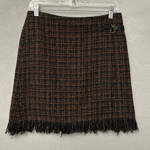 Jenne Maac Skirt Women's S Mini Hook and Loop Toggle Clasp Dark Academia 90s Y2K